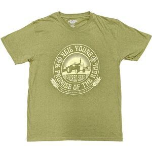 Neil Young Unisex Adult Tractor Seal T-Shirt / Green